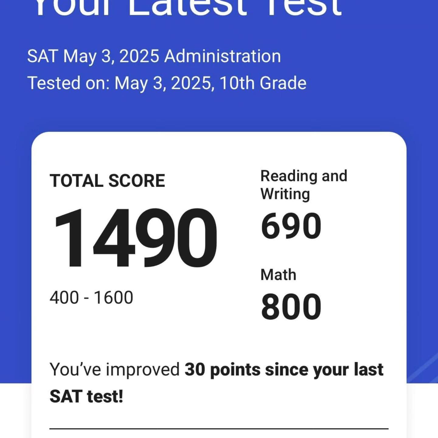SAT Result May 3 2025 - 1