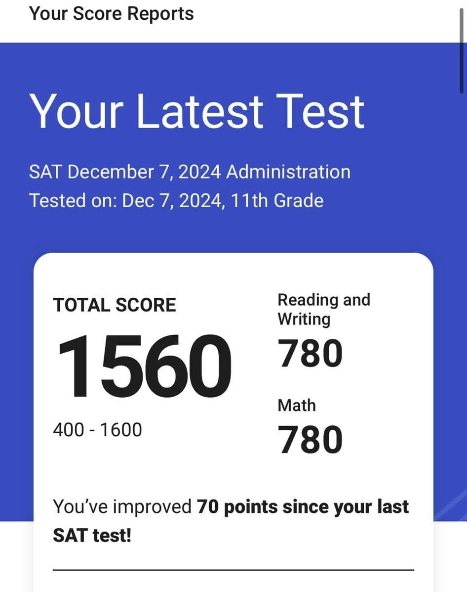 SAT Result Dec 7 2024 - 2
